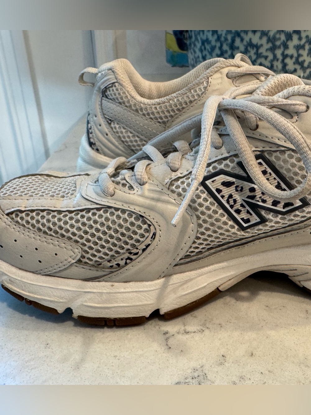 New Balance 530 sneakers in beige and leopard print Women’s size 7 - Picture 7 of 10